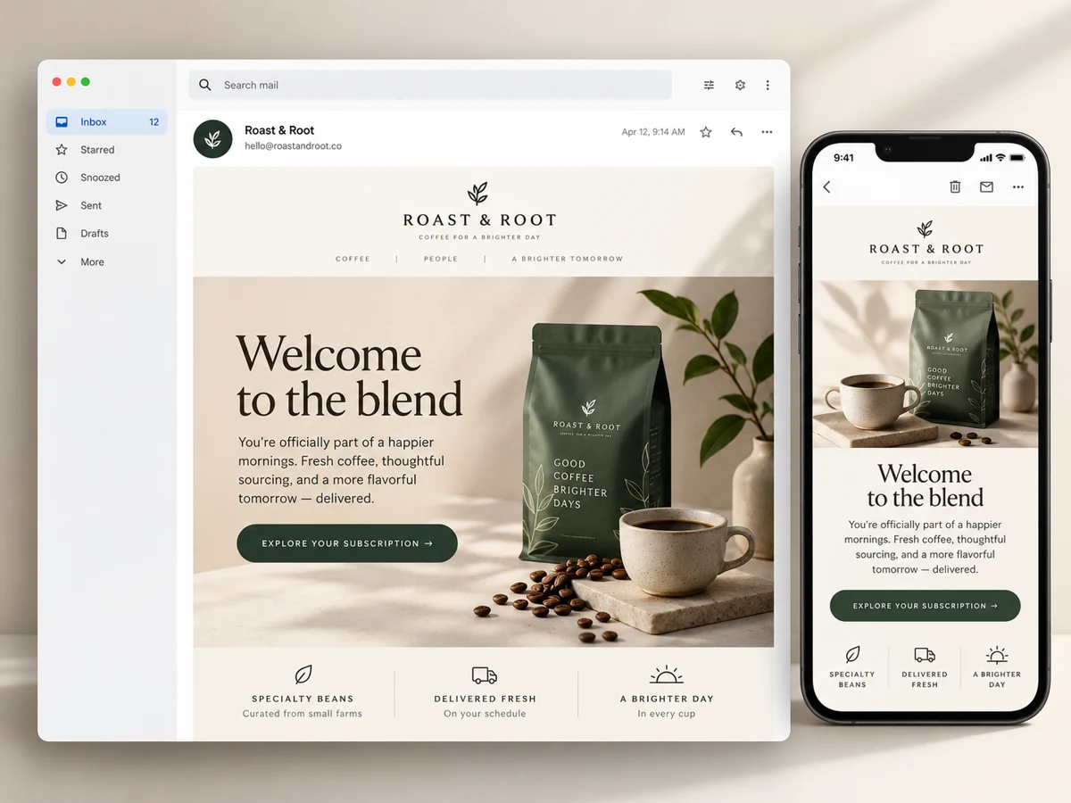 Email design concept 3