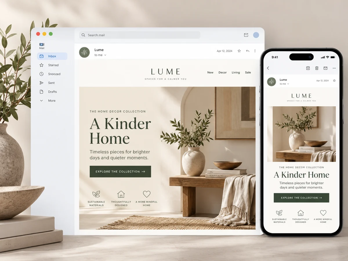 Email design concept 6